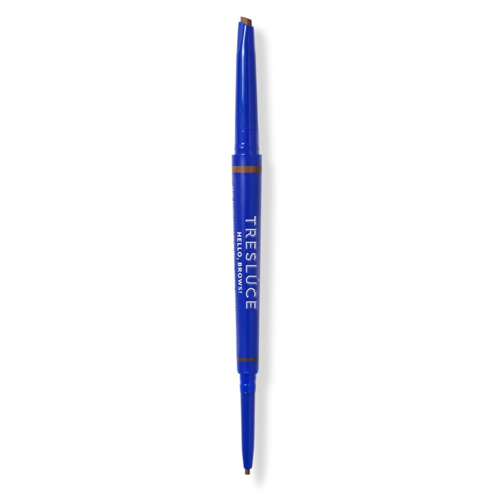 Treslúce Beauty Hello, Brows! Dual-Ended Micro Brow Pencil NWT warm brown